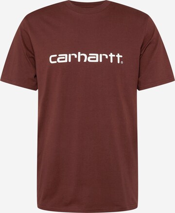 Carhartt WIP - Camiseta en marrón: frente