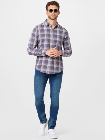 American Eagle Regular Fit Hemd in Blau