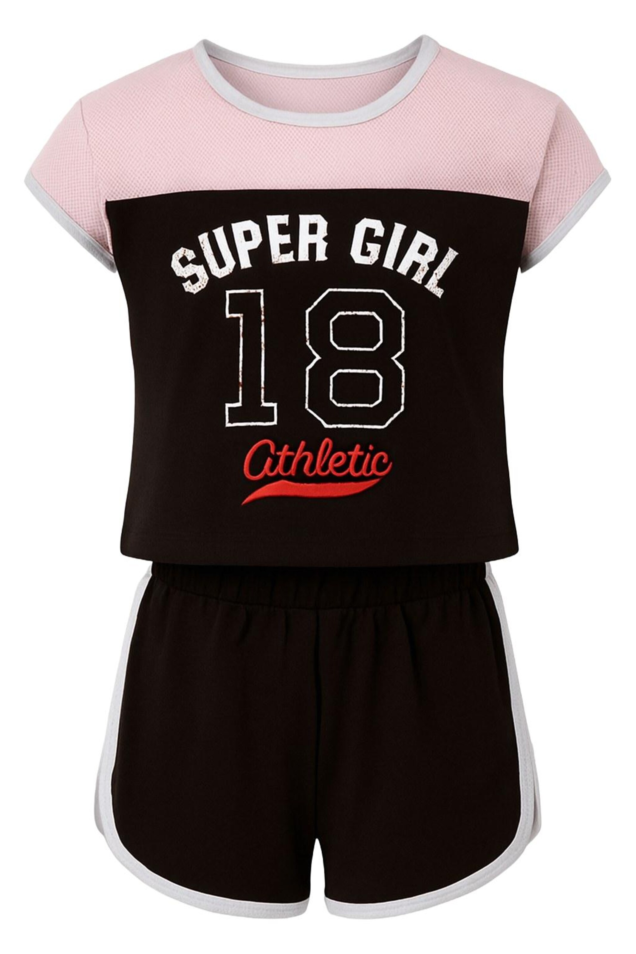 For You Moda Set in Schwarz: Vorderseite