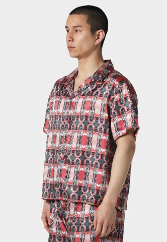 Fit confort Chemise 'COCKPIT CUBAN' Pas De Monaco en rouge