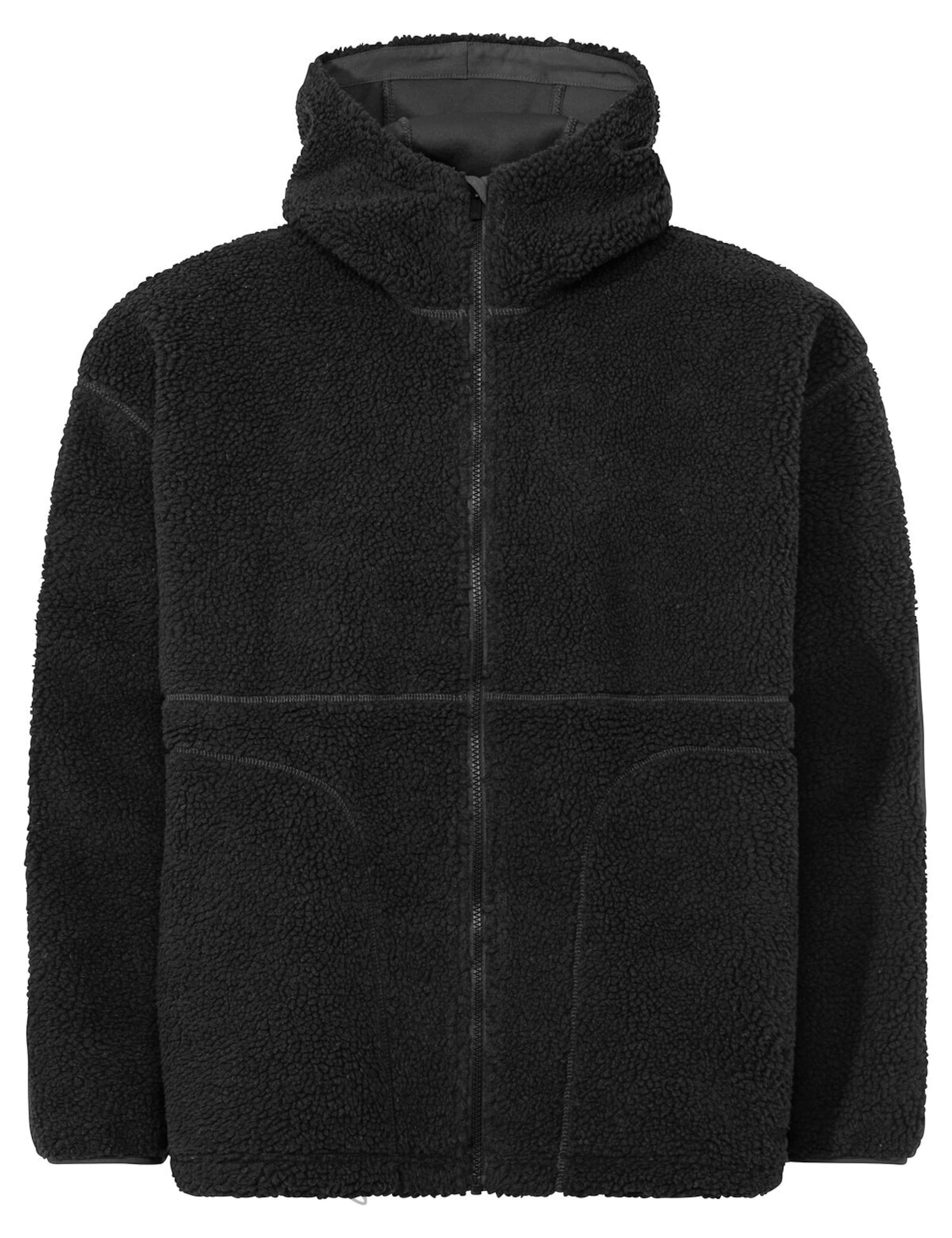 VAUDE Athletic fleece jacket 'Manukau IV' in Black: front