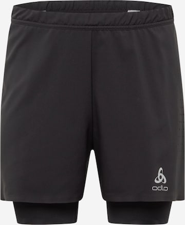 ODLO Regular Workout Pants 'Zeroweight' in Black: front