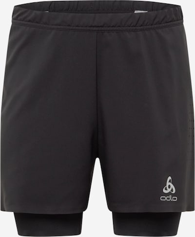 ODLO Спортен панталон 'Zeroweight' в сребърно сиво / черно, Преглед на продукта