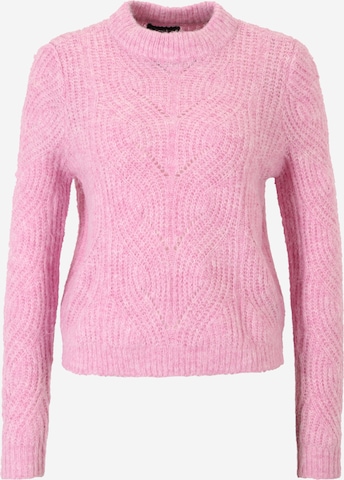 Pieces Petite Sweater 'LENORA' in Pink: front