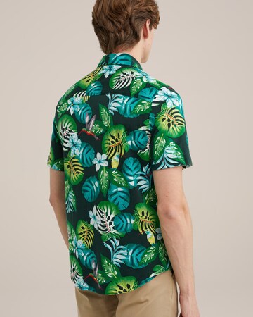 WE Fashion Rovný strih Košeľa - Zelená