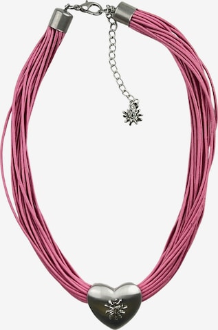 Allgäu Rebell Kette 'Vroni' in Pink: Vorderseite