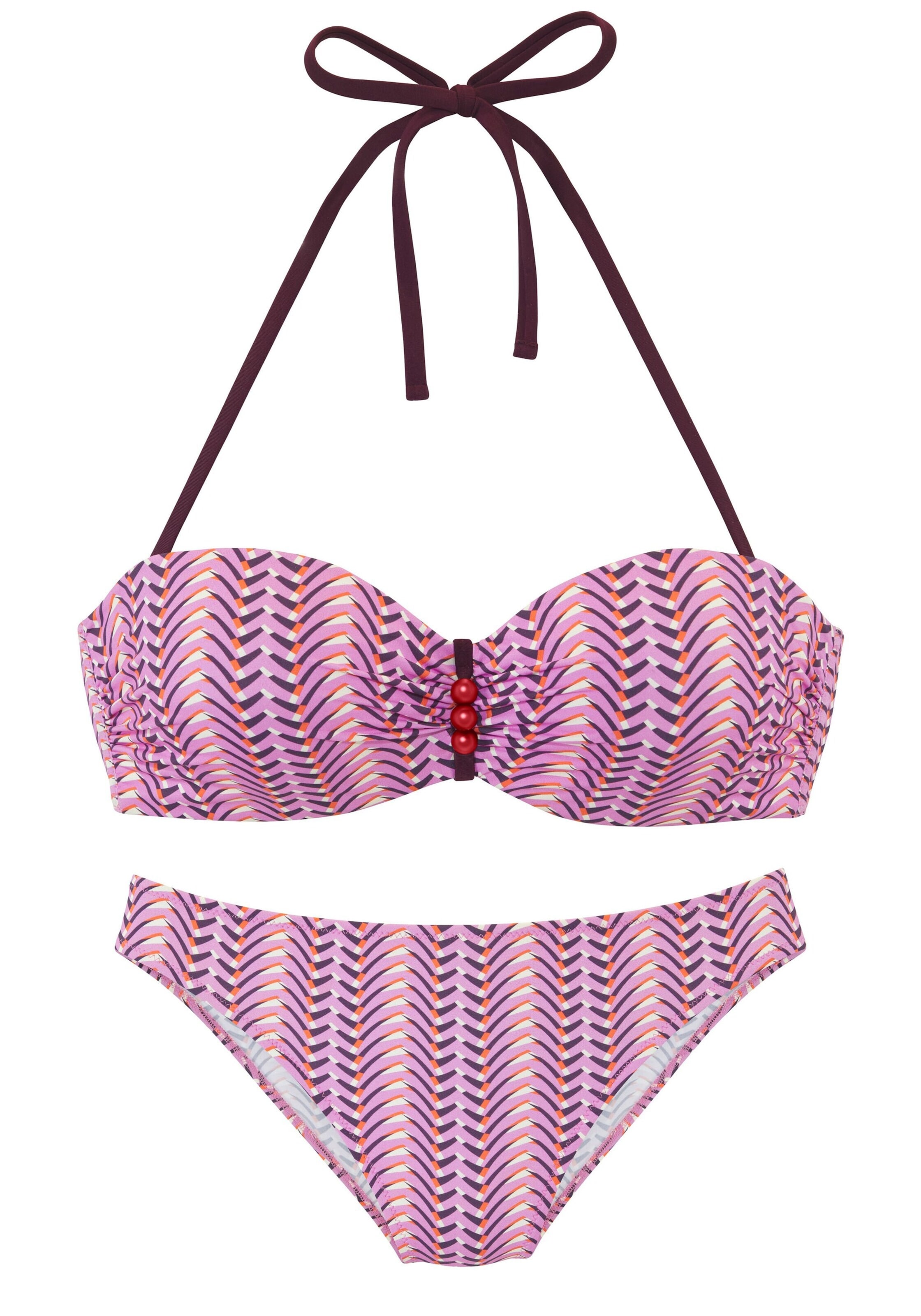 VIVANCE Balconette Bikini in Lila: Vorderseite