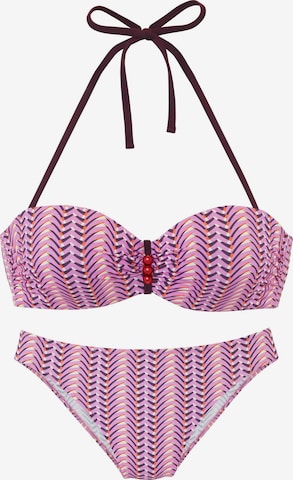 VIVANCE Balconette Bikini in Purple: front