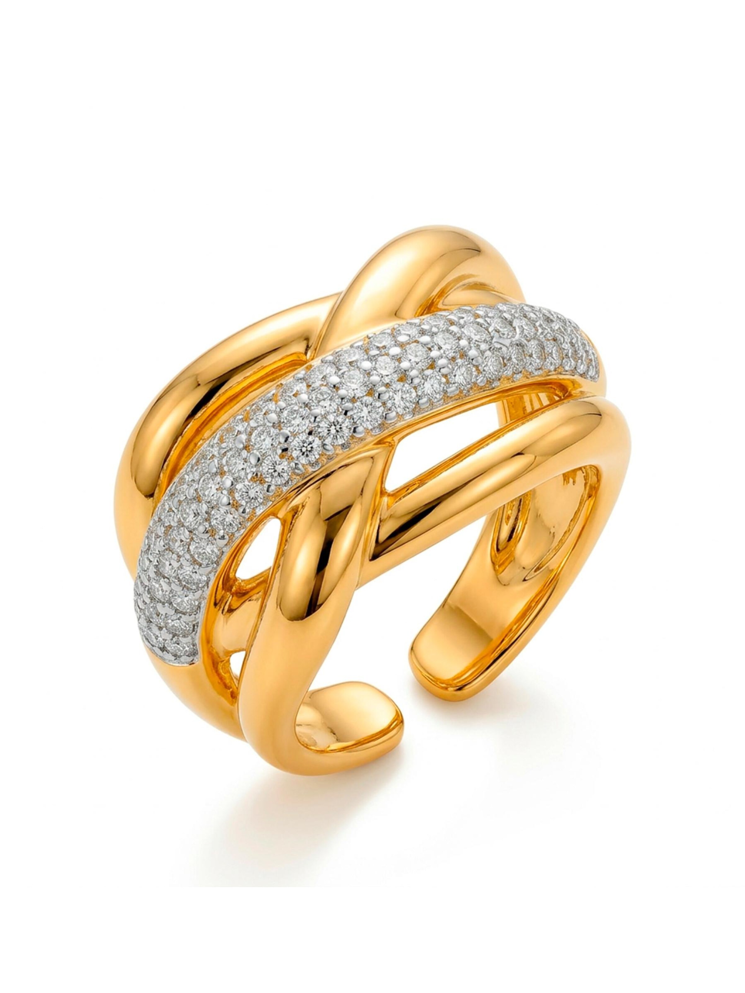 Luxenter Ring 'Gola' in 50-60 in de kleur Goud, Productweergave