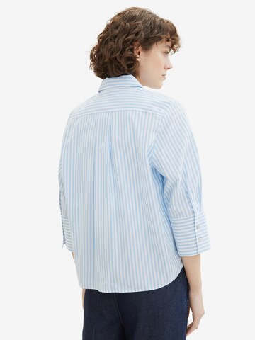 TOM TAILOR Blouse in Blue