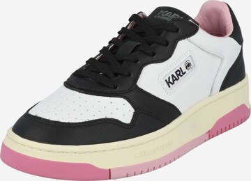 Karl Lagerfeld - Zapatillas deportivas bajas 'KREW' en negro: frente
