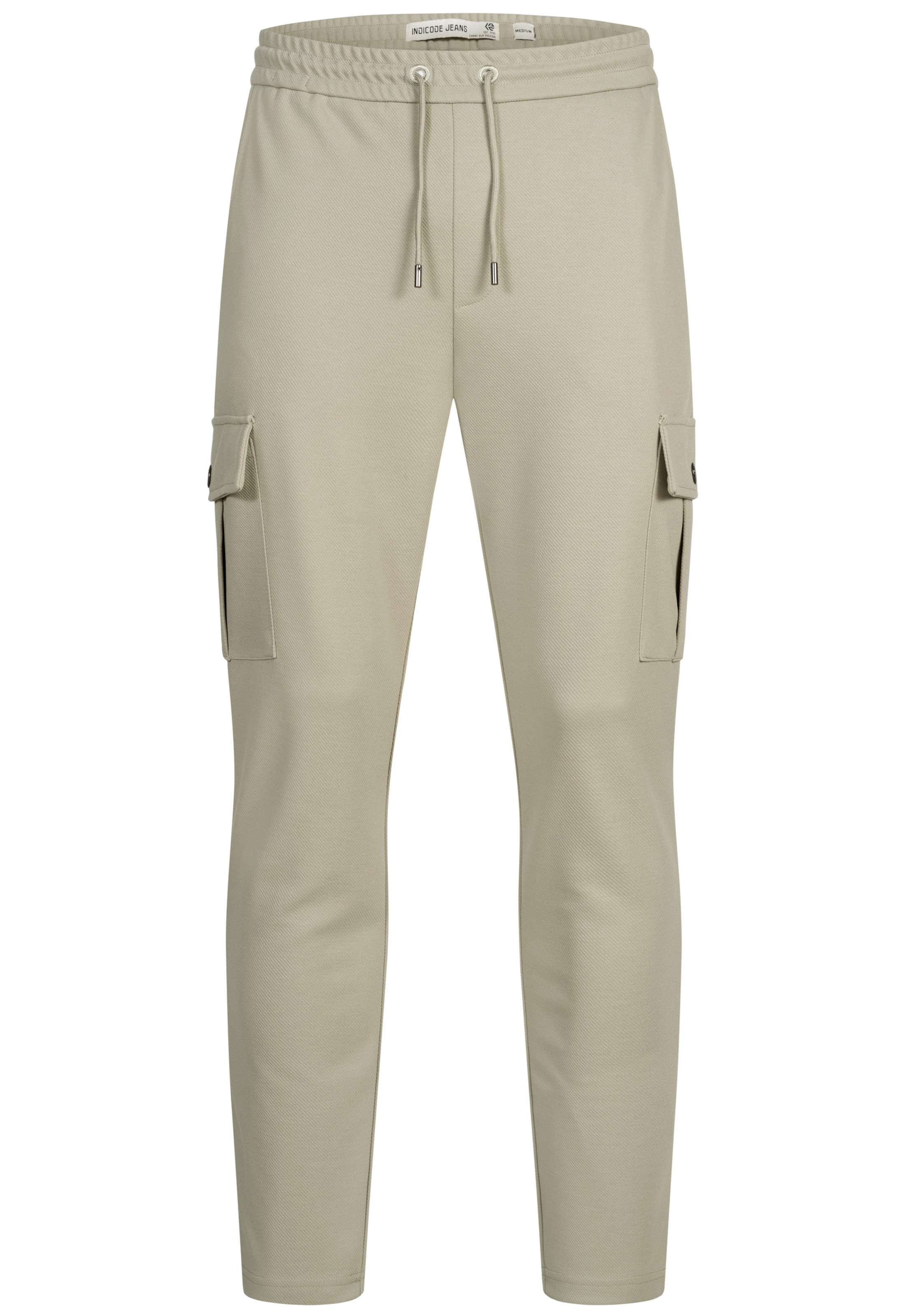 INDICODE JEANS Cargo Pants 'Nezzo' in Grey: front