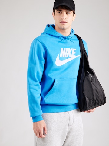 Nike Sportswear Sweatshirt 'CLUB' in Blue: front