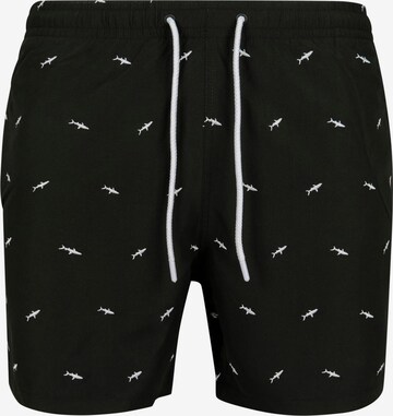 Urban Classics Board Shorts in Black: front