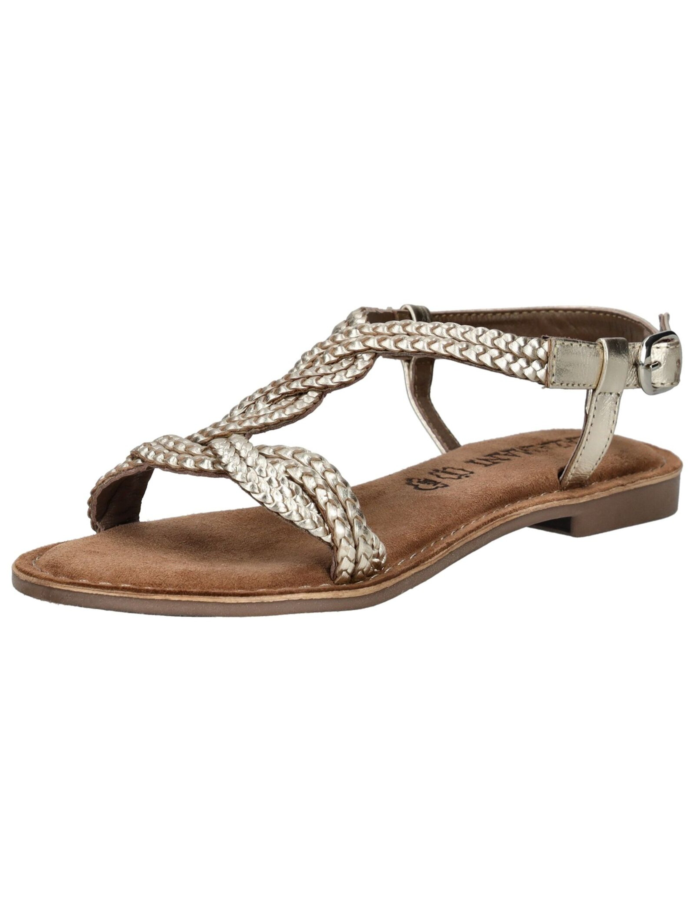 LAZAMANI Sandals in Gold: front