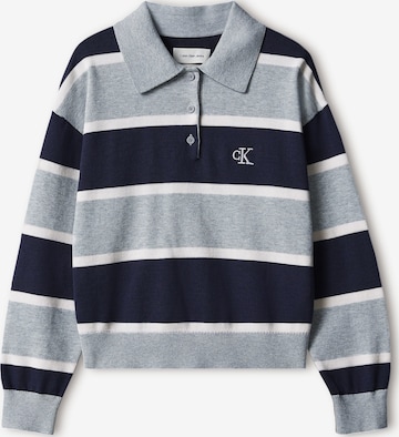 Pull-over Calvin Klein Jeans en gris : devant