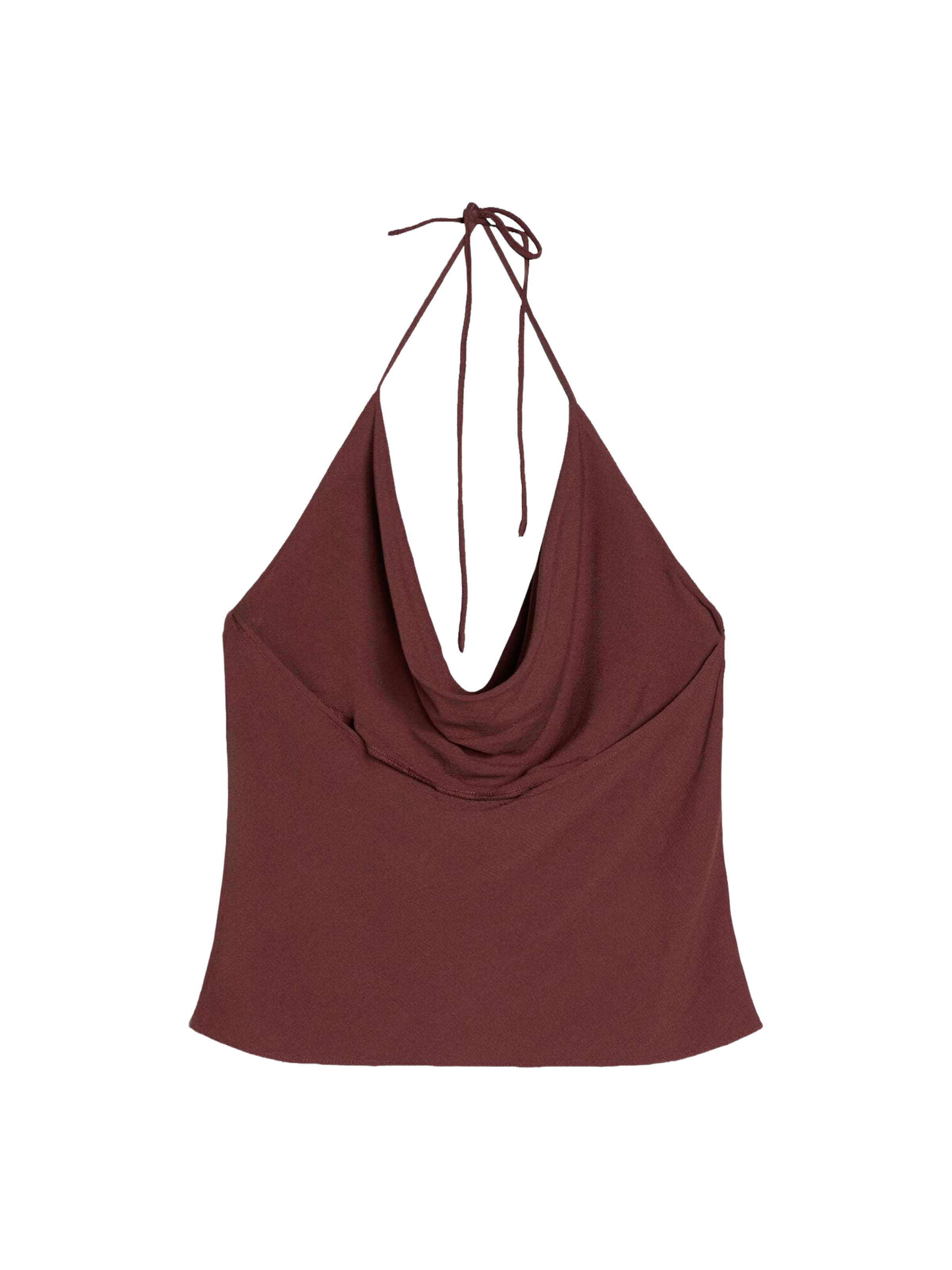 Bershka Top in Brown