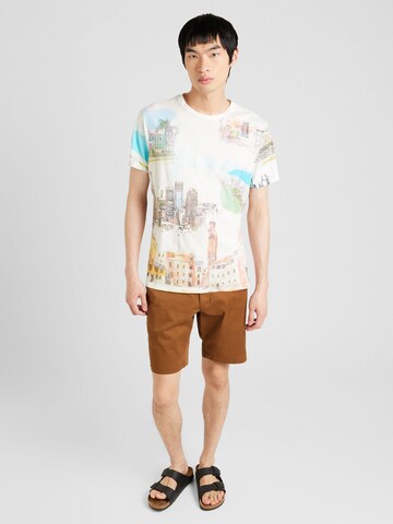 GUESS Shirt 'RIVIERA POSTCARD' in Wit