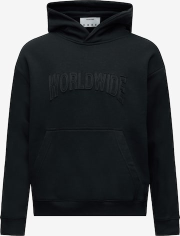 JACK & JONES Collegepaita 'JCOTRACE' värissä musta: etupuoli