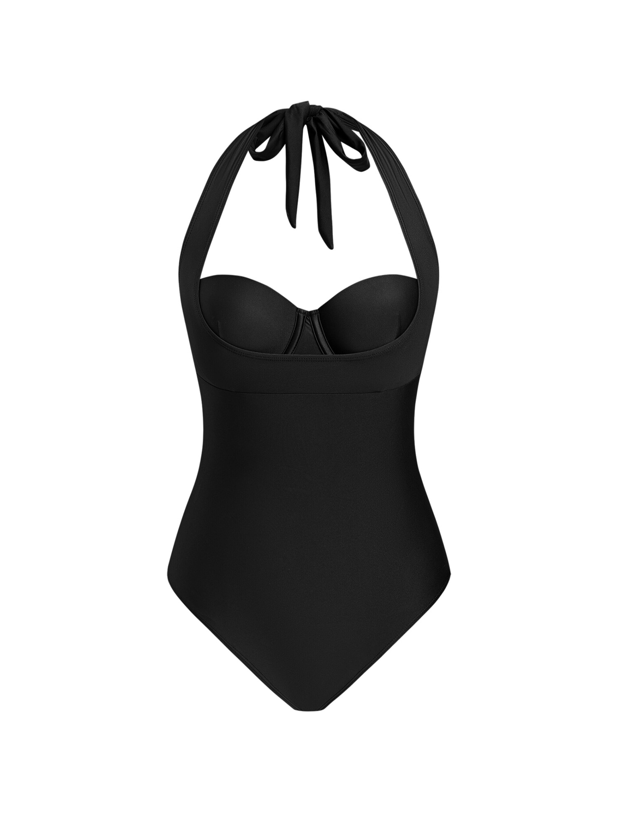 Cupshe Balconette Swimsuit in Black