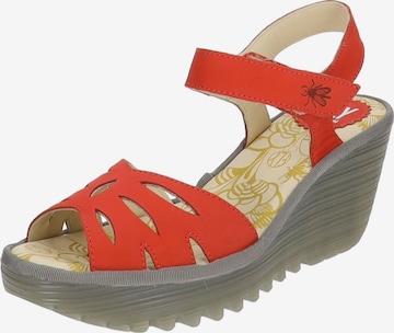 FLY LONDON Sandals in Red: front