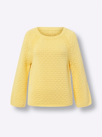 Pull-over heine en jaune : devant