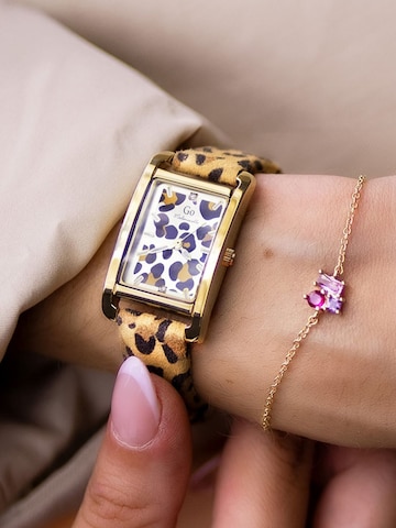 GO GirlOnly - Reloj analógico en marrón: frente