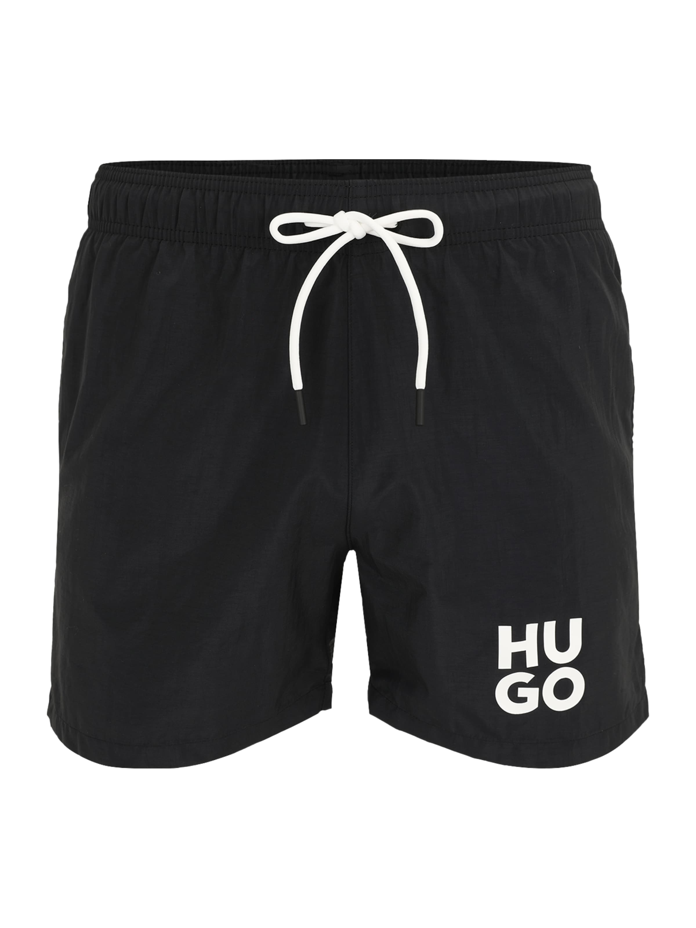HUGO Плавательные шорты 'PAOLO' в Черный / Белый, Обзор товара