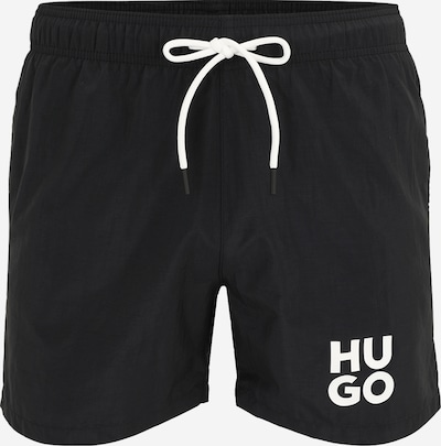 HUGO Szorty kąpielowe 'PAOLO' w kolorze czarny / białym, Podgląd produktu