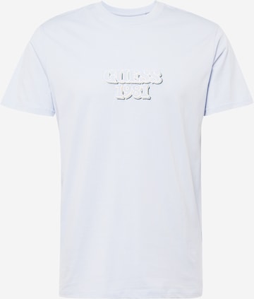 T-Shirt GUESS en bleu : devant