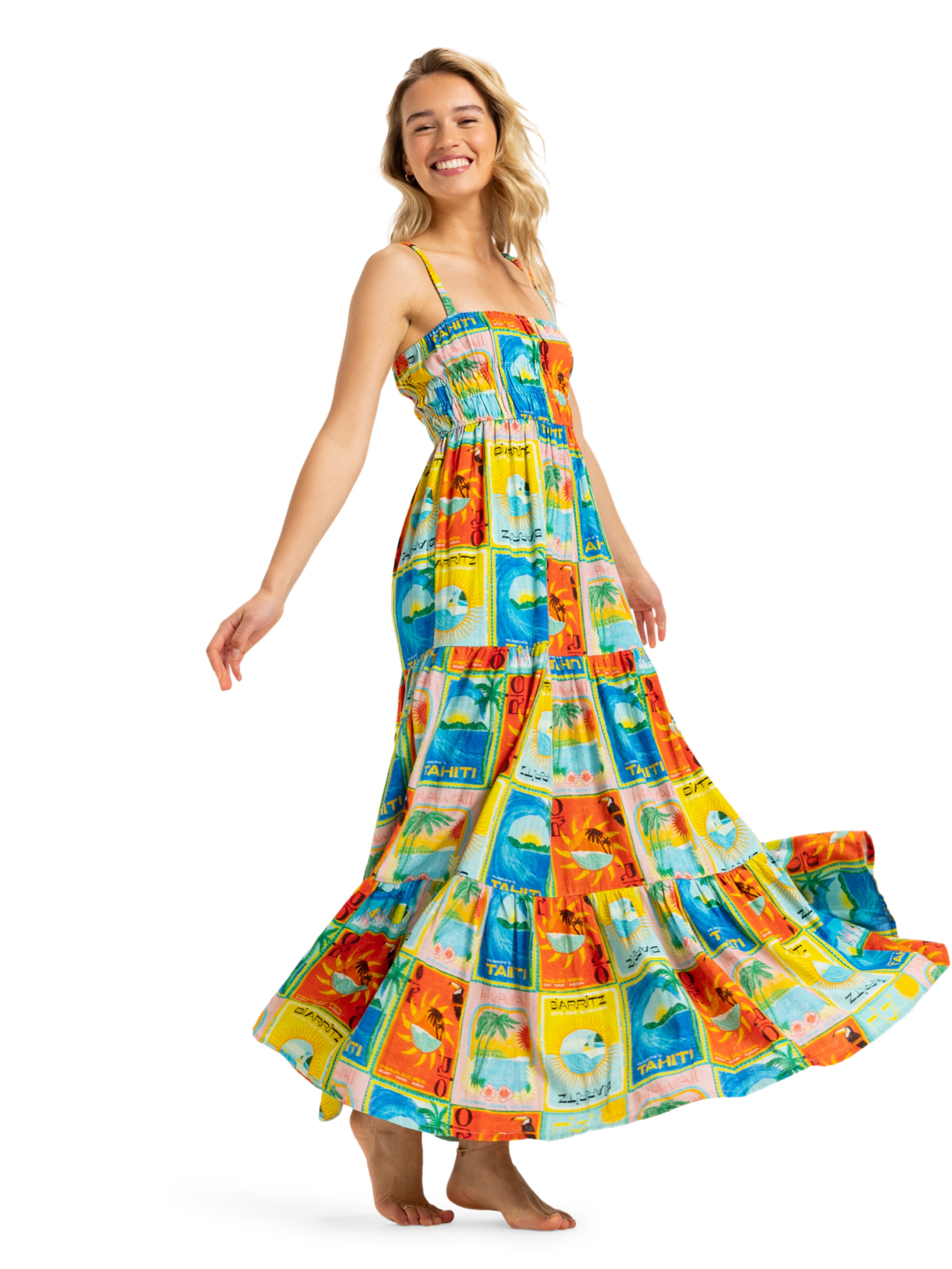Robe d’été 'Atlas Sunshine Coastline' ROXY en mélange de couleurs : devant
