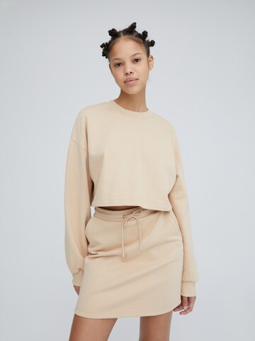 EDITEDSweater majica 'Geri ' - smeđa boja: prednji dio