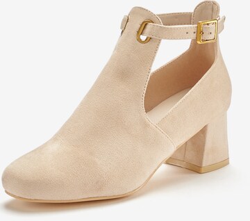 LASCANA Booties in Beige: front