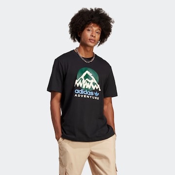 ADIDAS ORIGINALS Shirt 'Adventure Mountain Front' in Black: front