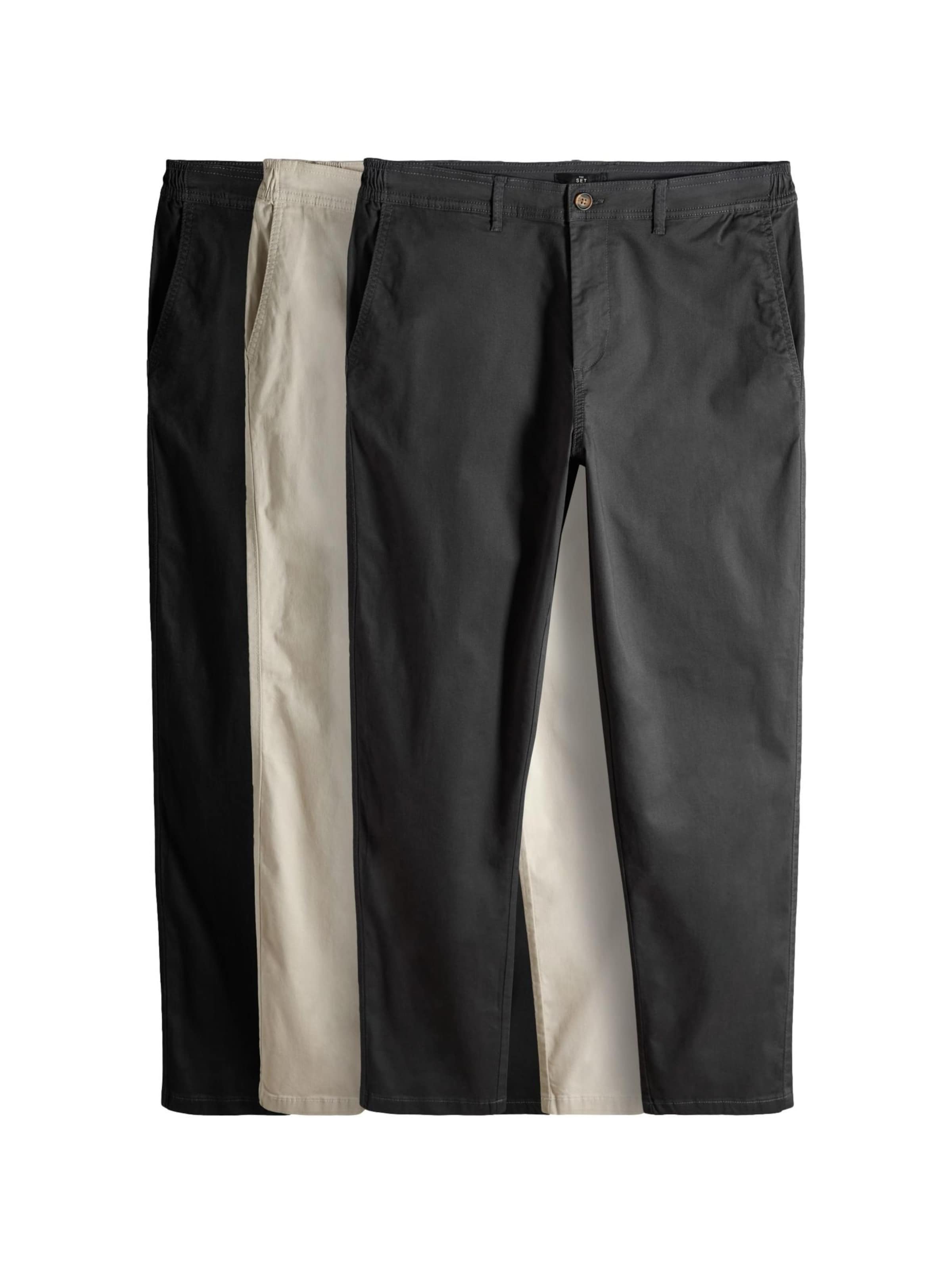 The Set - Slimfit Pantalón chino en beige: frente