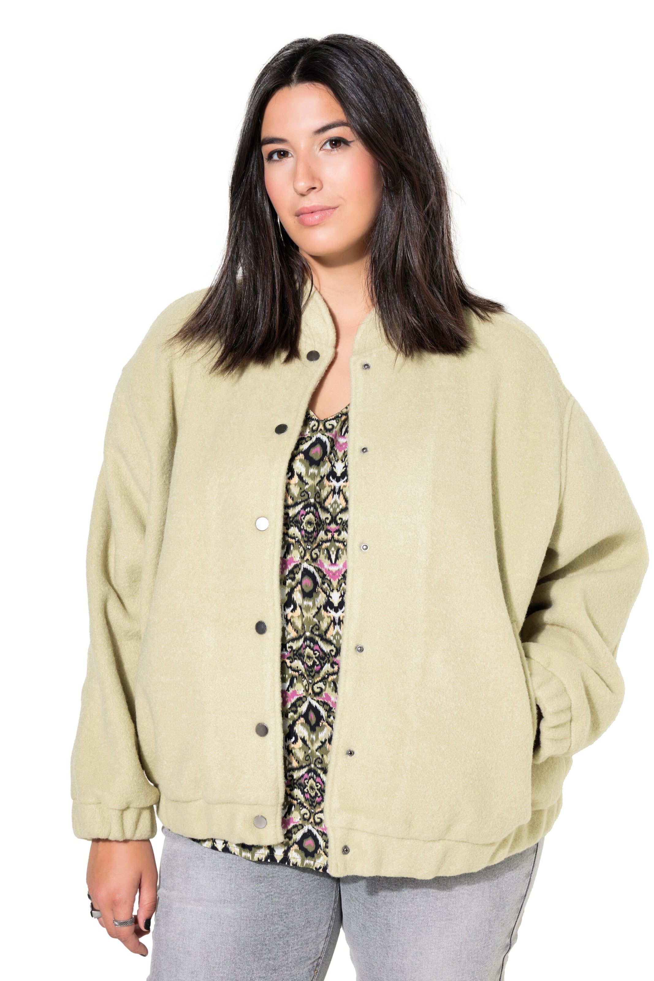 Studio Untold Tussenjas in Groen: voorkant