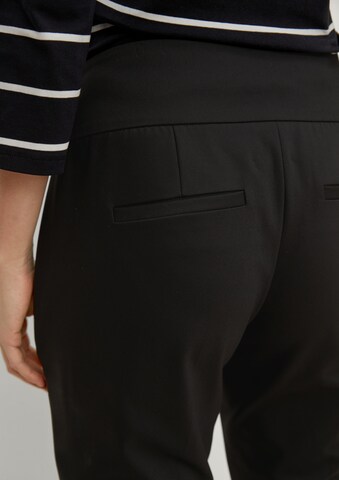 COMMA Slimfit Broek in Zwart