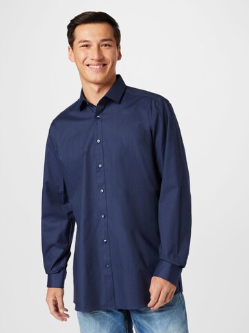 OLYMP Slim fit Koszula w kolorze niebieski: przód