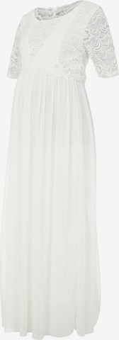MAMALICIOUS Evening Dress 'Mivane June' in White: front