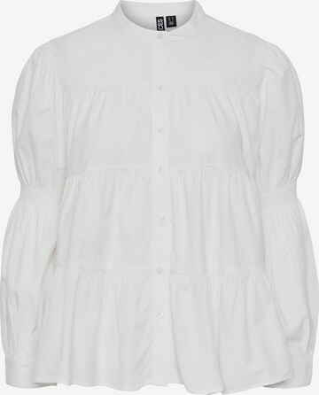Camicia da donna 'SILLA' di PIECES in bianco: frontale