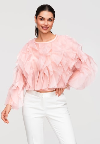 Ombre Blouse in Pink: front