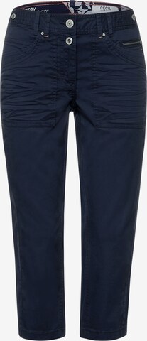 CECIL Regular Broek in Blauw: voorkant