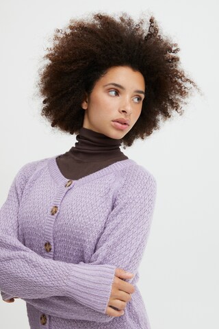 ICHI Knit Cardigan 'ODANSA' in Purple