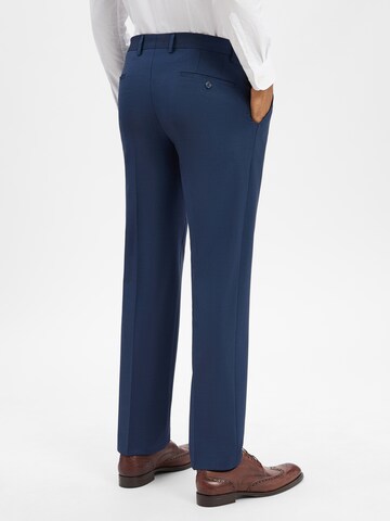 HECHTER PARIS Regular Pleated Pants in Blue