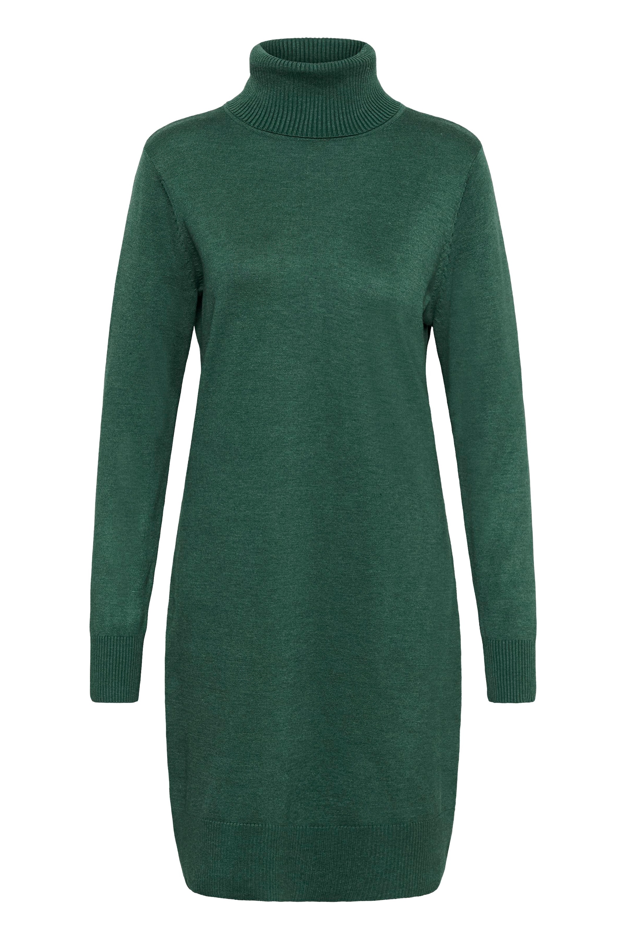 SAINT TROPEZ Knitted dress 'Mila' in Green: front