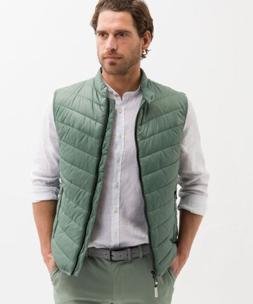 BRAX Bodywarmer 'Matt' in Groen: voorkant