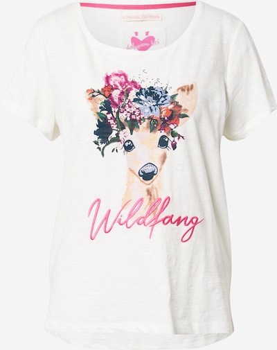 LIEBLINGSSTÜCK Shirt 'Daleni' in braun / grün / pink / weiß, Produktansicht