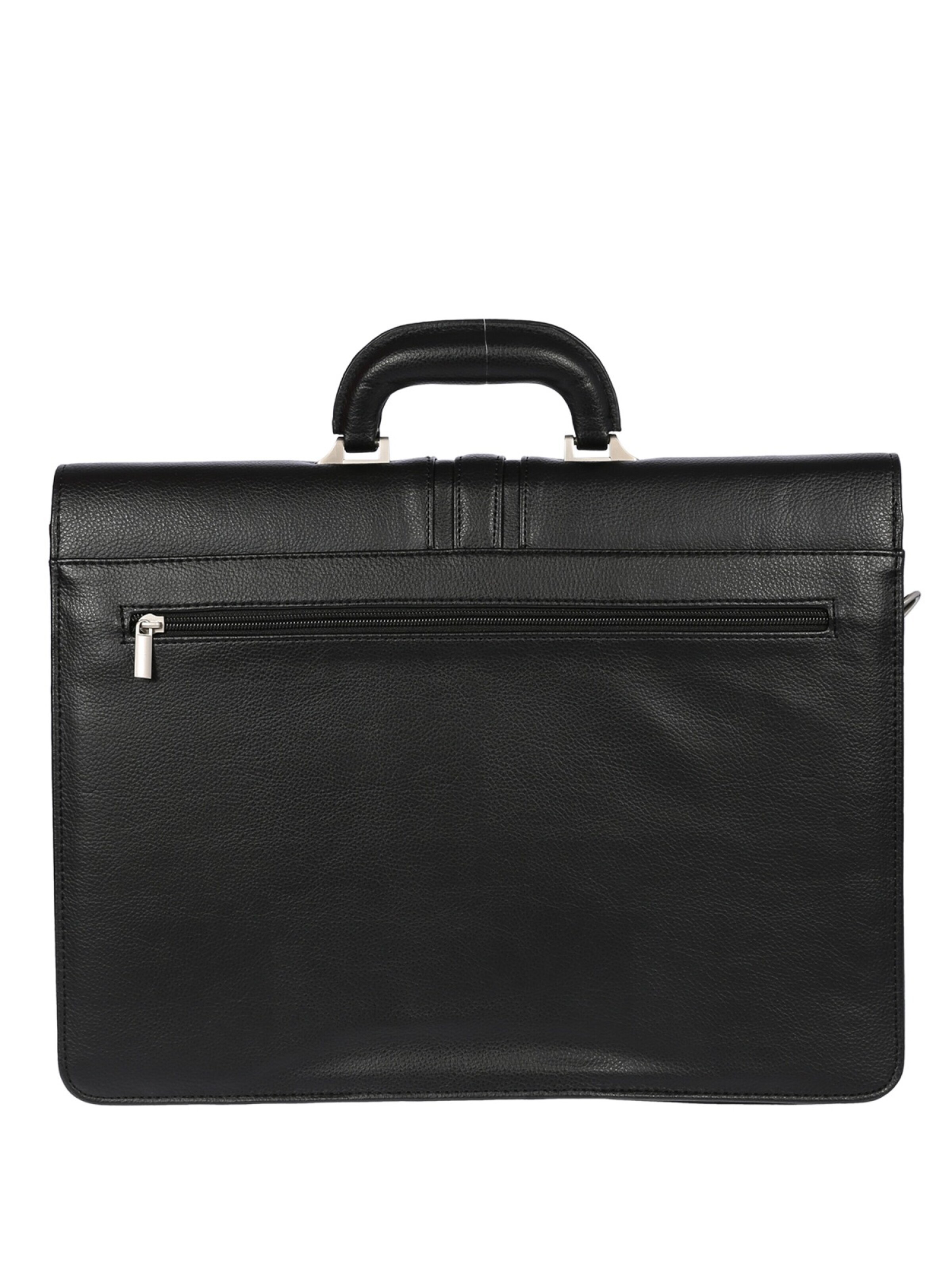 Christian Wippermann Aktenkoffer 'Aktentasche Tasche Messenger Laptop Leder Optik'‌ in Schwarz