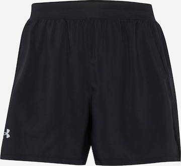 UNDER ARMOUR Regular Sportbroek 'Launch 5' in Zwart: voorkant