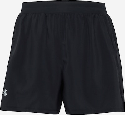 UNDER ARMOUR Workout Pants 'Launch 5' in Black / White, Item view